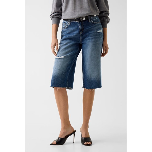 Guess Baggy Bermuda Short Γυναικείo Βερμουδα Τζιν