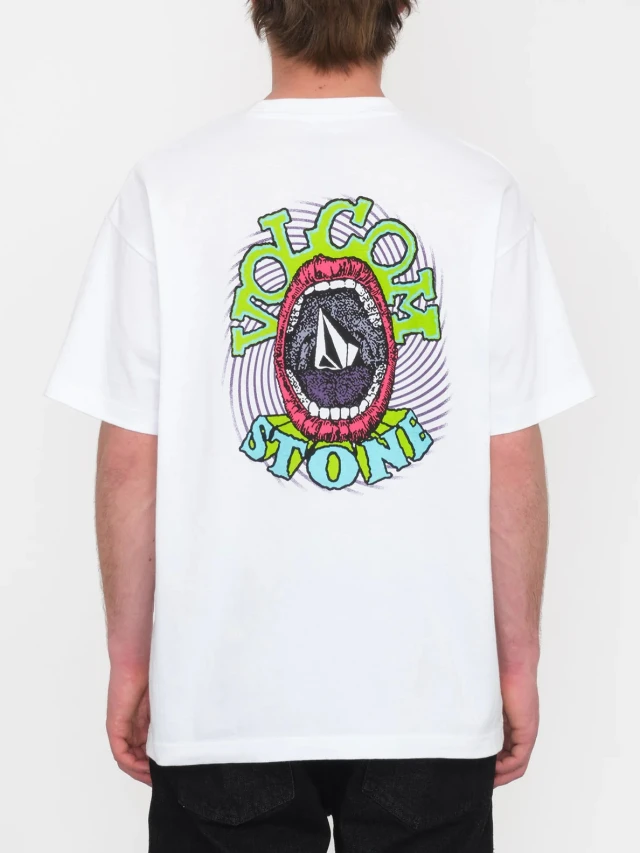 Volcom Volmo Lse Sst Ανδρική Μπλουζα Λευκή