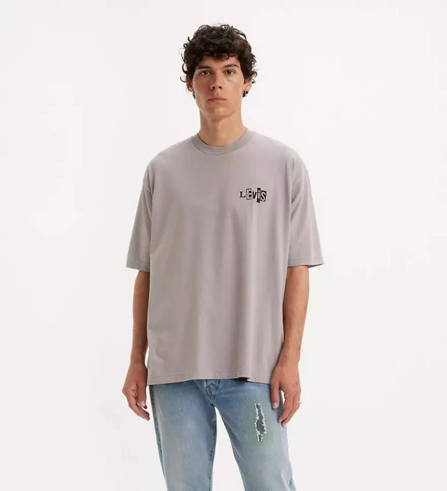 Levis Skate Graphic Box Tee Greys Ανδρική Μπλούζα Γκρι