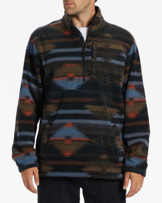 Billabong Boundary Mock Neck Ανδρικό Fleece Μαύρο