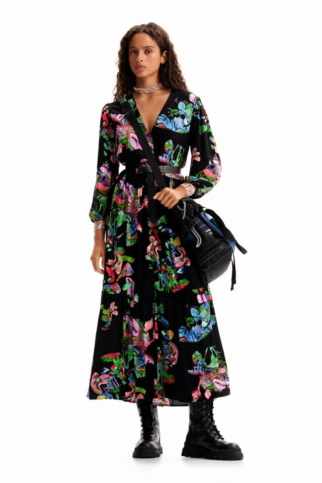 Desigual D2 Vest_Poppy- Lacroix  Γυναικείο Φόρεμα Μαύρο