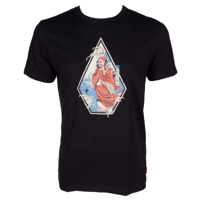 Volcom Nozaka Surf Ss Ανδρικη Μπλουζα Μαυρη