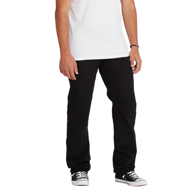 A1931503-Bko Volcom Solver Denim Black Out Ανδρικο Παντελονι Τζιν Μαυρο