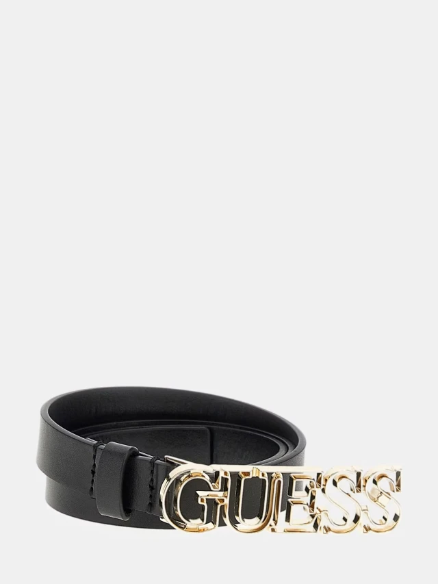Guess Sarita Not Adj Pant Belt Γυναικεία Ζώνη Μαύρη