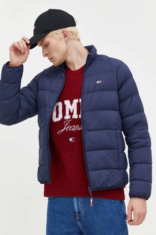 Tommy Hilfiger Tjm Light Down Jacket Ανδρικό Μπουφάν Μπλε