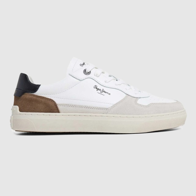 Pepe Jeans Drop 2 Camden Nature M Cupsole Sneakers Ανδρικά Sneakers Λευκά