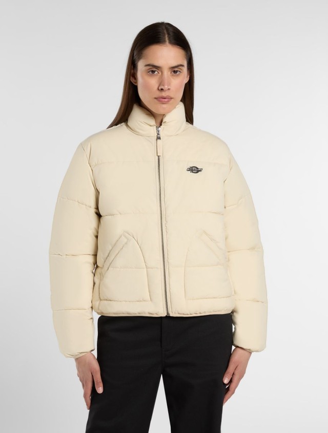 Dickies Summerdale Puffer W Wood Ash Γυναικείο Μπουφάν Μπεζ