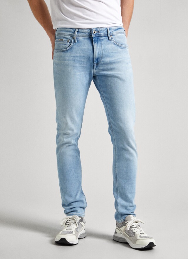 Pepe Jeans E2 Drop 2 Tapered Jeans Ανδρικό Παντελόνι Τζιν Χλωριο