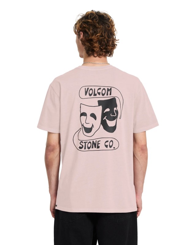 Volcom Comedie Pw Sst Ανδρική Μπλούζα Ροζ