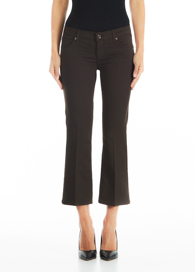 Liu Jo Jeans Wf0C84 B.up Glam Reg.w Γυναικειο Παντελονι Καφε