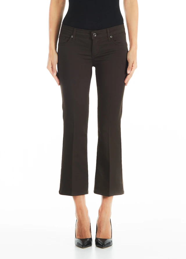 Liu Jo Jeans Wf0C84 B.up Glam Reg.w Γυναικειο Παντελονι Καφε