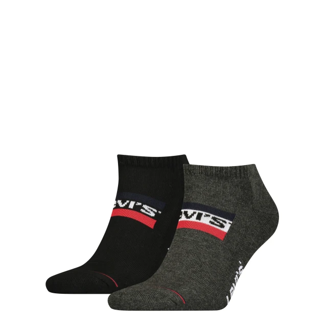 Levis Low Cut Sprtwr Logo 2p Κάλτσες Μαύρες