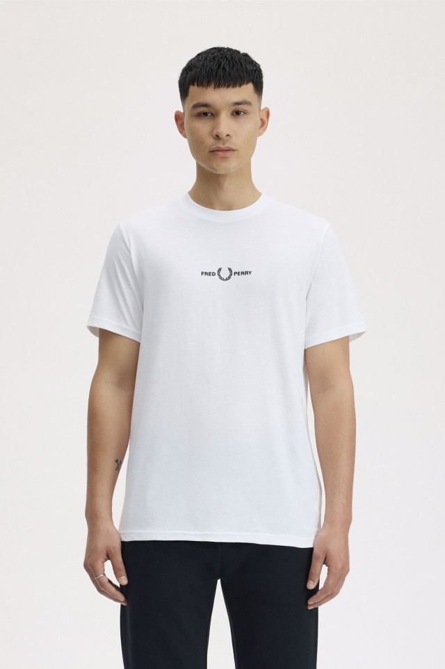Fred Perry Ανδρική Μπλούζα Λευκή