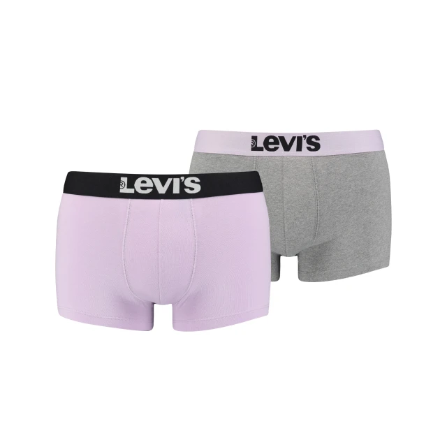 Levis Men Solid Basic Trunk 2P Ανδρικο Εσωρουχο Μαυρο