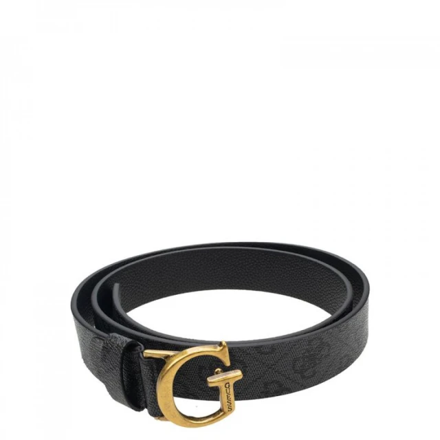 Guess Zadie Logo Adj&N Rev Pant Belt Γυναικεια Ζωνη Ανθρακι