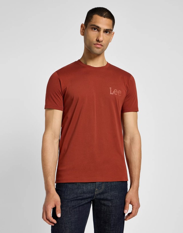 Lee Medium Wobbly Lee Tee Sweet Maple Ανδρική Μπλούζα Κεραμιδι