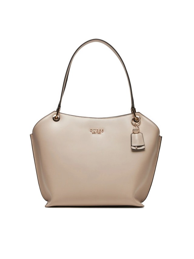 Guess Eco Evaine Tote Γυναικεία Τσάντα Μπεζ