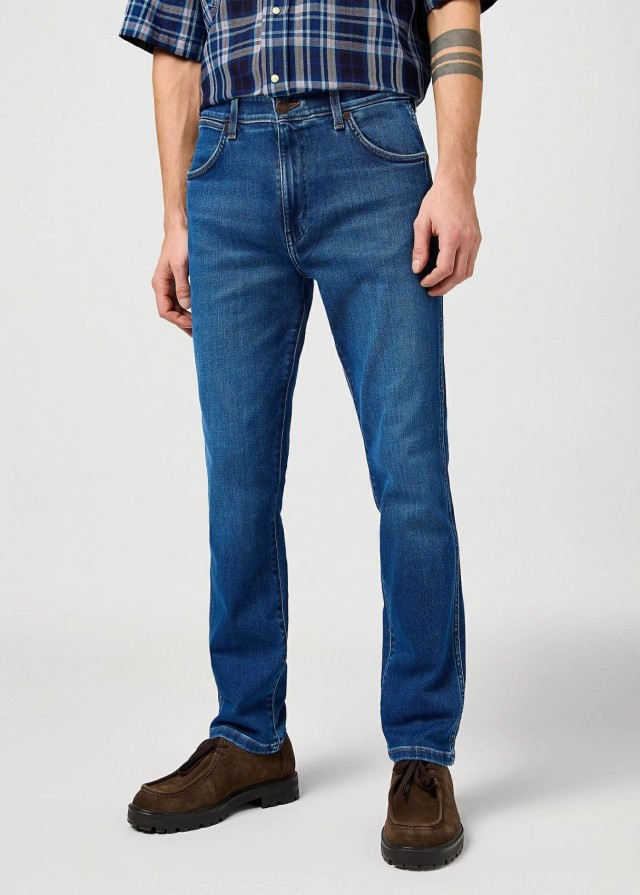 Wrangler Larston Dandelion Summer Ανδρικό Παντελόνι Τζιν Stone wash
