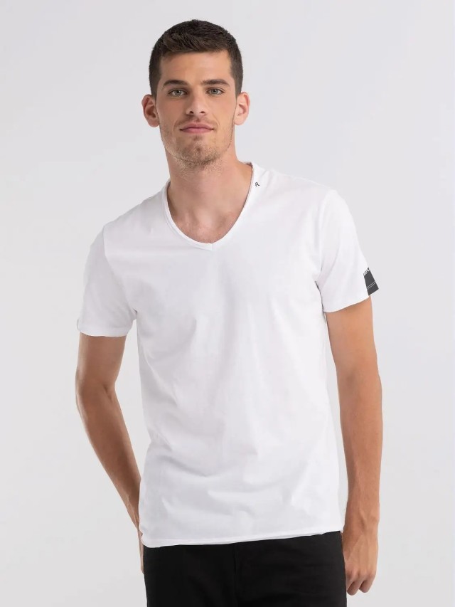 Replay Ανδρική Μπλούζα Λευκή