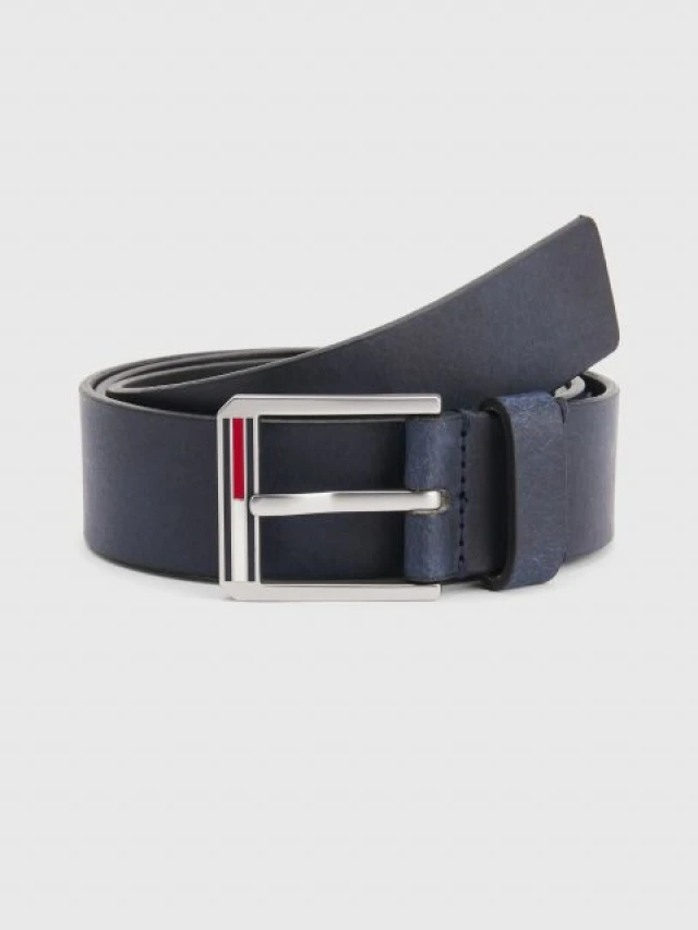 Tommy Hilfiger Tjm Essential Leather 3.5 Ανδρικη Ζωνη Μπλε