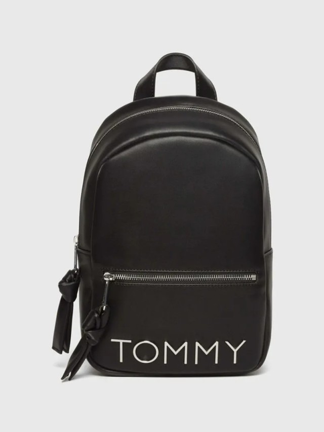 Tommy Hilfiger Tjw Bold Backpack Γυναικεία Τσάντα Backpack Μαύρη