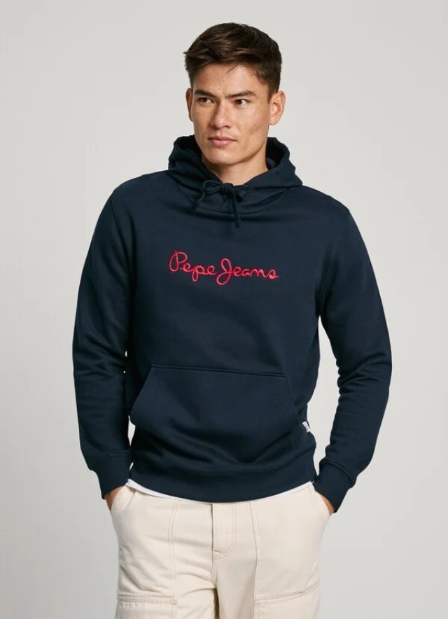 Pepe Jeans Drop 2 New Joe Hoodie Ανδρικό Φούτερ Μπλε