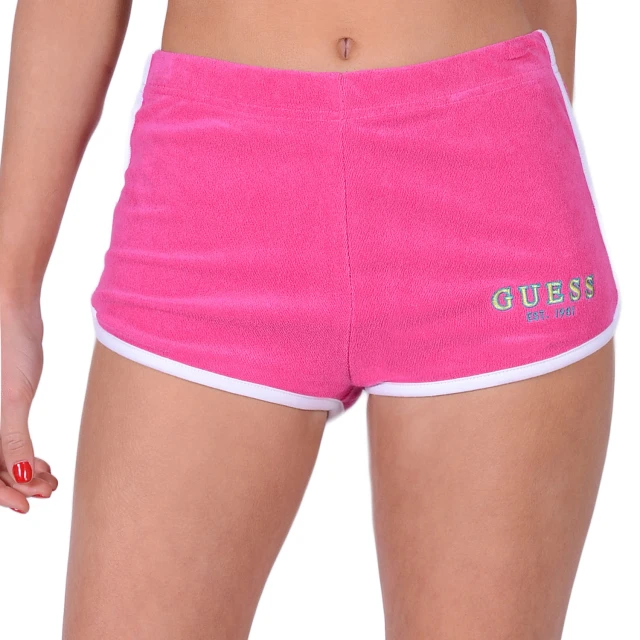 Guess Knit Short Γυναικειο Σορτσ Φουξια
