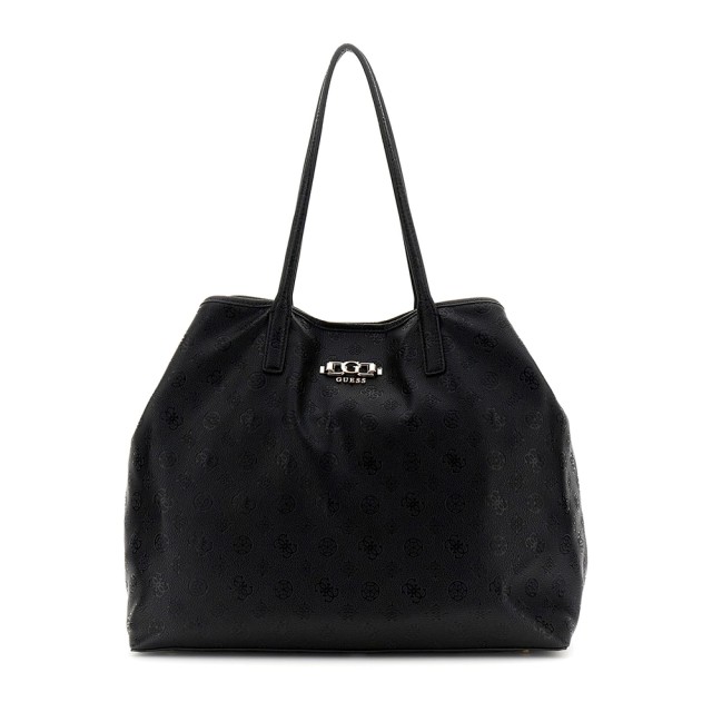 Guess Victtoria Large 2 In 1 Tote Γυναικεία Τσάντα Μαύρη