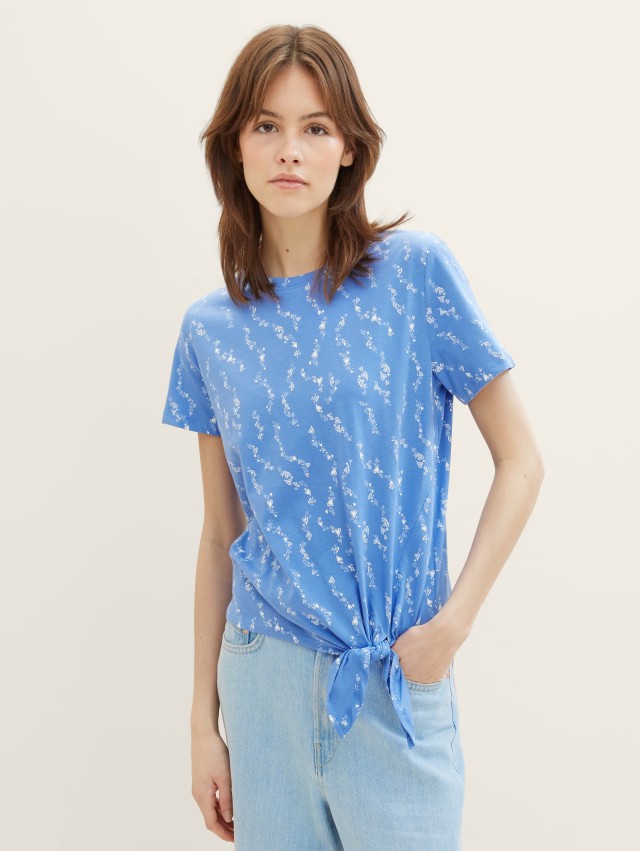 Τom Tailor Printed K Μπλουζα Γυναικεία Μπλούζα Ρουα