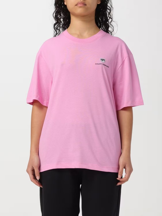 Chiara Ferragni 610 Logo Classic Γυναικεία Μπλούζα Ροζ