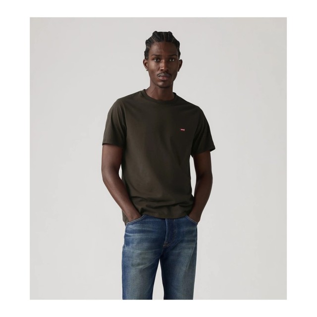Levis Ss Original Hm Tee Browns Ανδρική Μπλούζα Καφέ