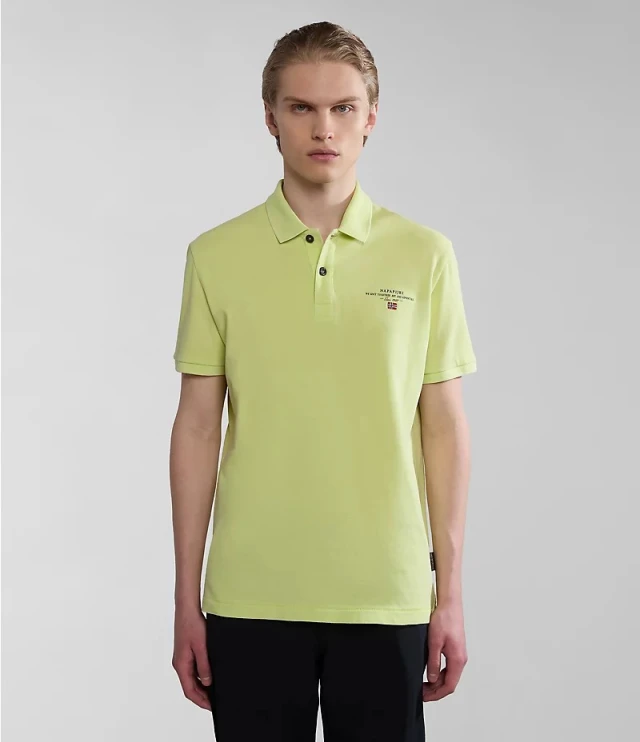 Napapijri Elbas Ss 4 Yellow Sunny Ανδρική Μπλούζα Polo Κίτρινη