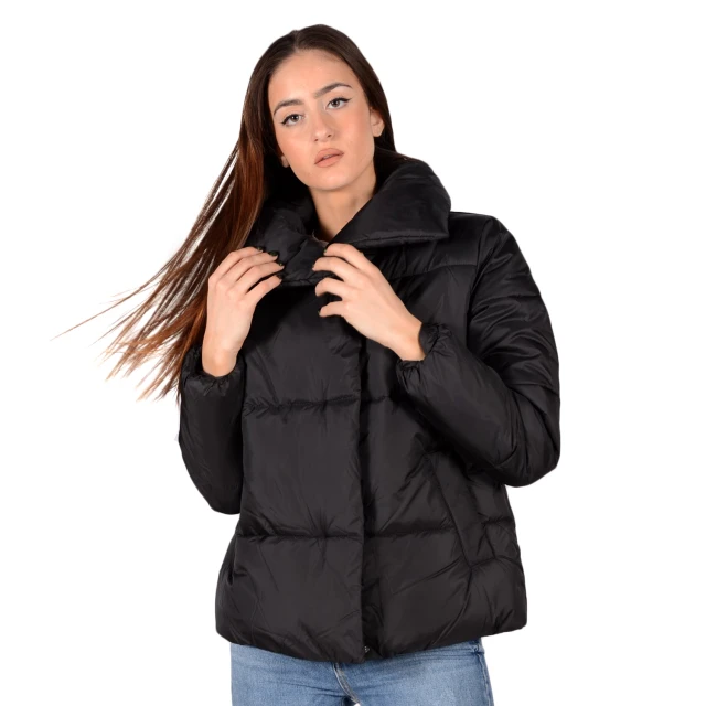 Tom Tailor 2Nd 09 Jacket Puffered A-Shape Γυναικειο Μπουφαν Μαυρο