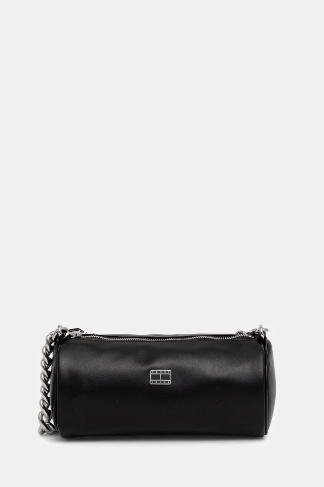 Tommy Hilfiger Tjw Chain Shoulder Bag Γυναικεία Τσάντα Μαύρη