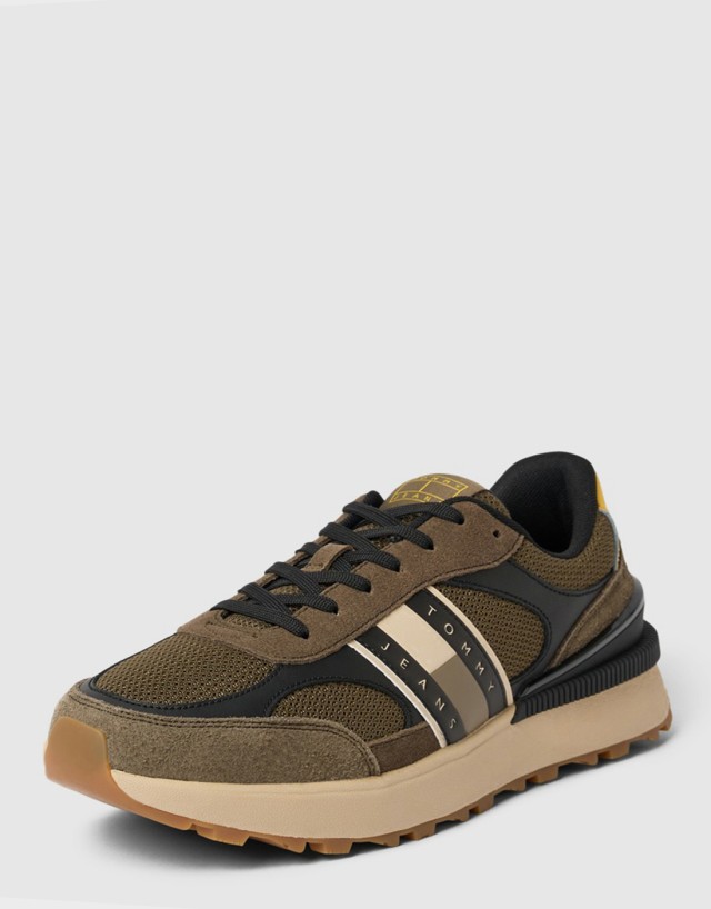 Tommy Hilfiger Tjm Technical Runner Ess Ανδρικά Sneakers Καφέ