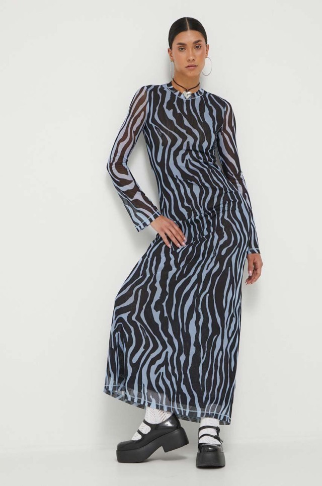 Tommy Hilfiger Tjw Zebra Maxi Knit Dress Γυναικείο Φόρεμα Animal Print