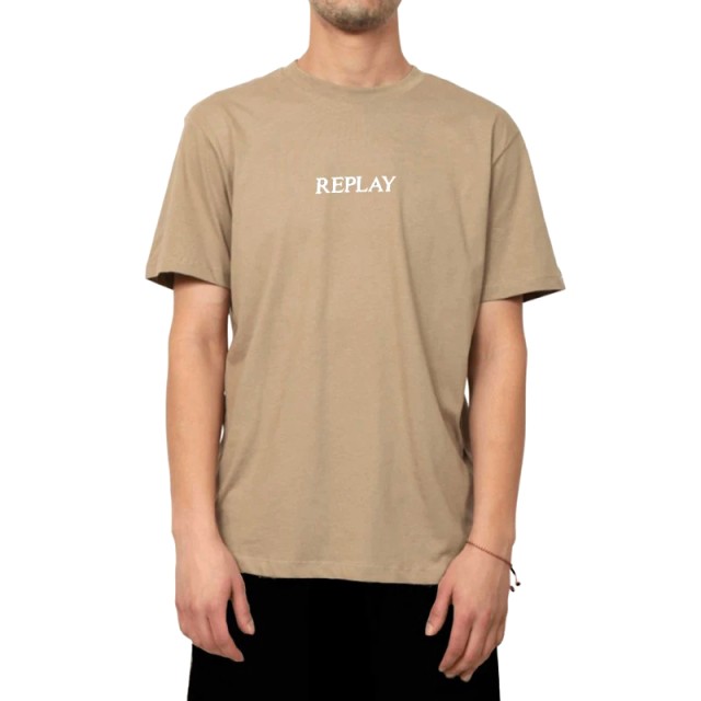 Replay Ανδρική Μπλούζα Μπεζ