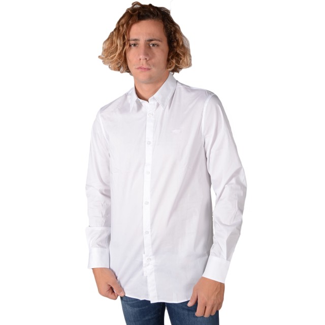 Guess Ls Sunset Shirt - Classy Stretch Poplin Ανδρικο Πουκαμισο Λευκο