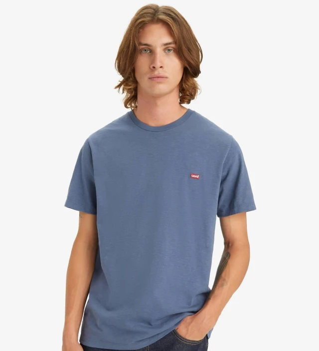 Levis Ss Original Hm Tee Blues Ανδρική Μπλούζα Μπλε