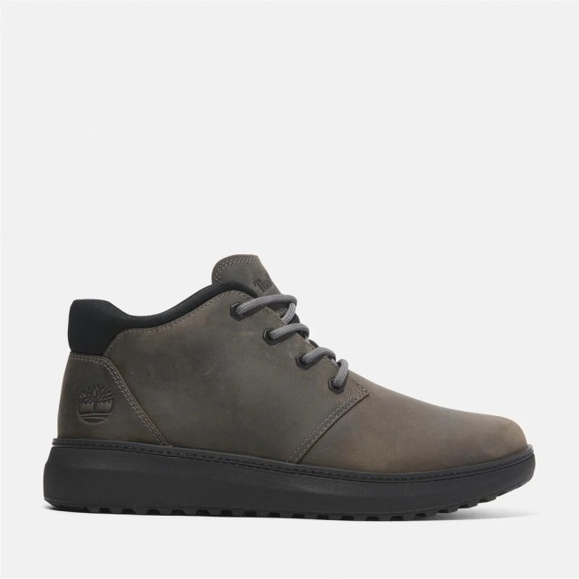 Timberland Hudson Road Mid Lace Up Chukka Boot Dark Grey Full Grain Ανδρικά Μποτάκια Γκρι