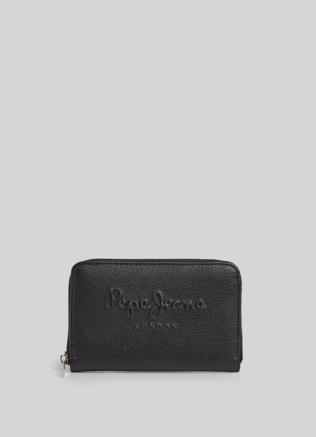 Pepe Jeans Bass Wallet Γυναικείo Πορτοφόλι Μαύρο