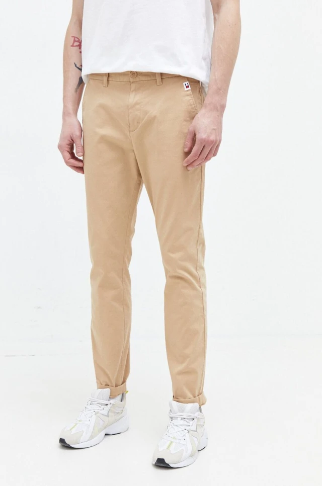 Tommy Hilfiger Tjm Austin Chino Αντρικό Παντελόνι Chino Μπεζ