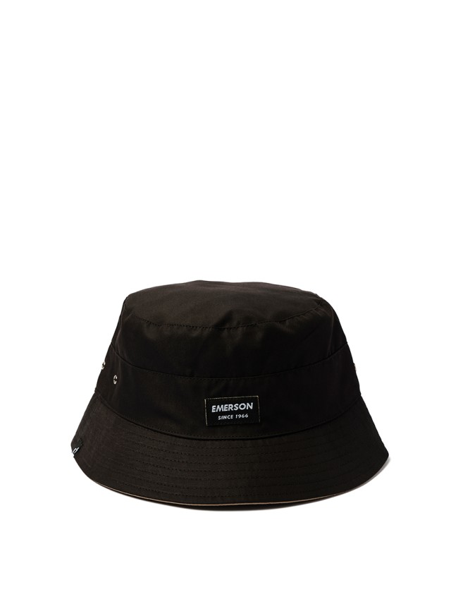 Emerson Unisex Bucket Hat Καπελο Μαυρο-Μπεζ