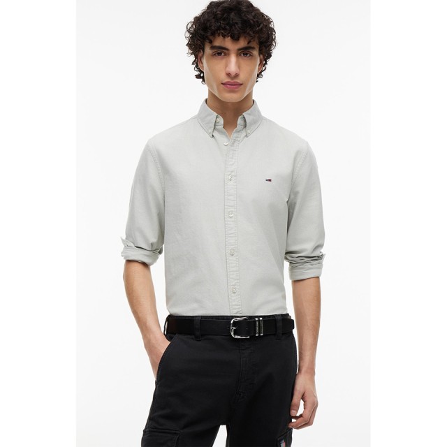 Tommy Hilfiger Tjm Reg Oxford Shirt Ext Ανδρικό Πουκάμισο Λαδί