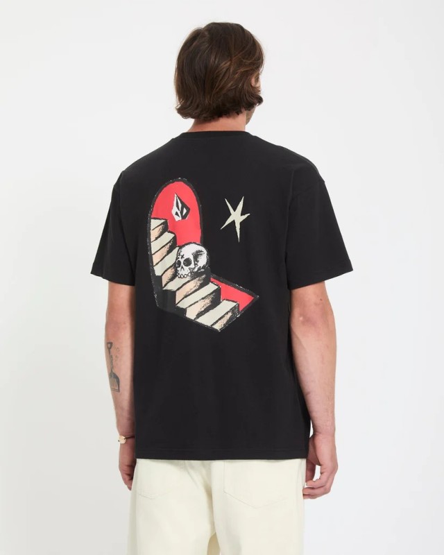 Volcom Fa Seth Conboy Lse Sst Ανδρική Μπλούζα Μαύρη