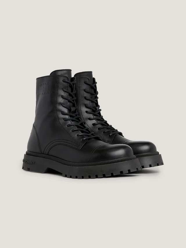 Tommy Hilfiger Tjm  Casual Boot Ανδρικά Μποτάκια Μαύρα