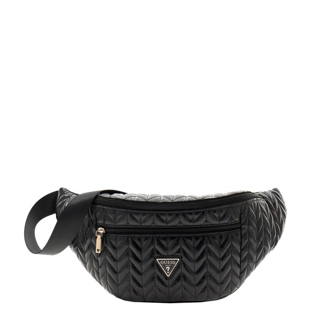 Guess Cheryl Belt Bag Γυναικεία Τσάντα Μέσης Μαύρη