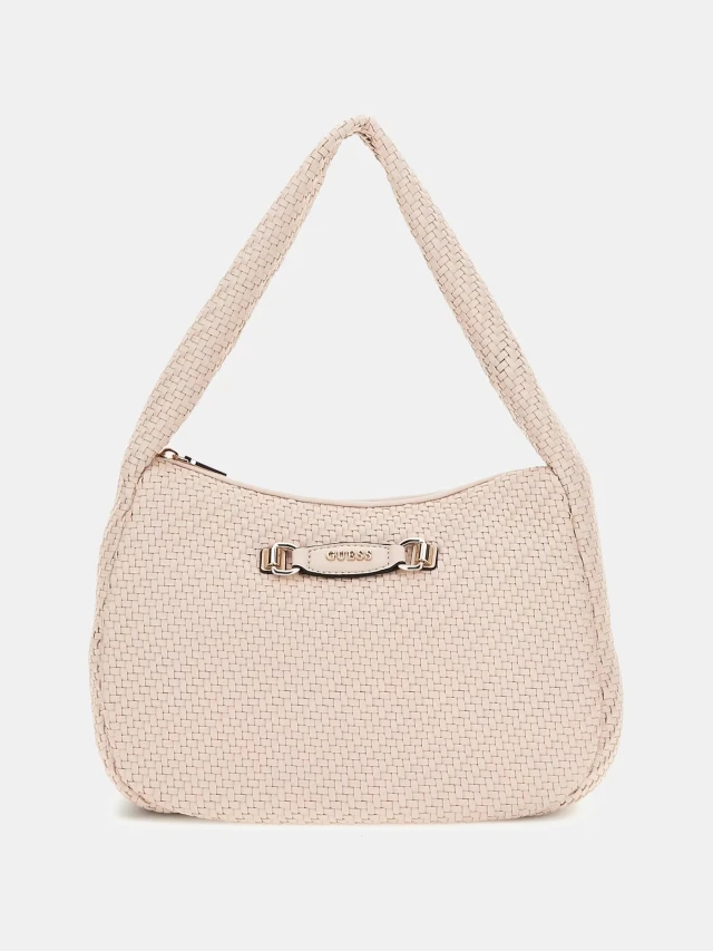 Guess Francy Hobo Γυναικεία Τσάντα Nude
