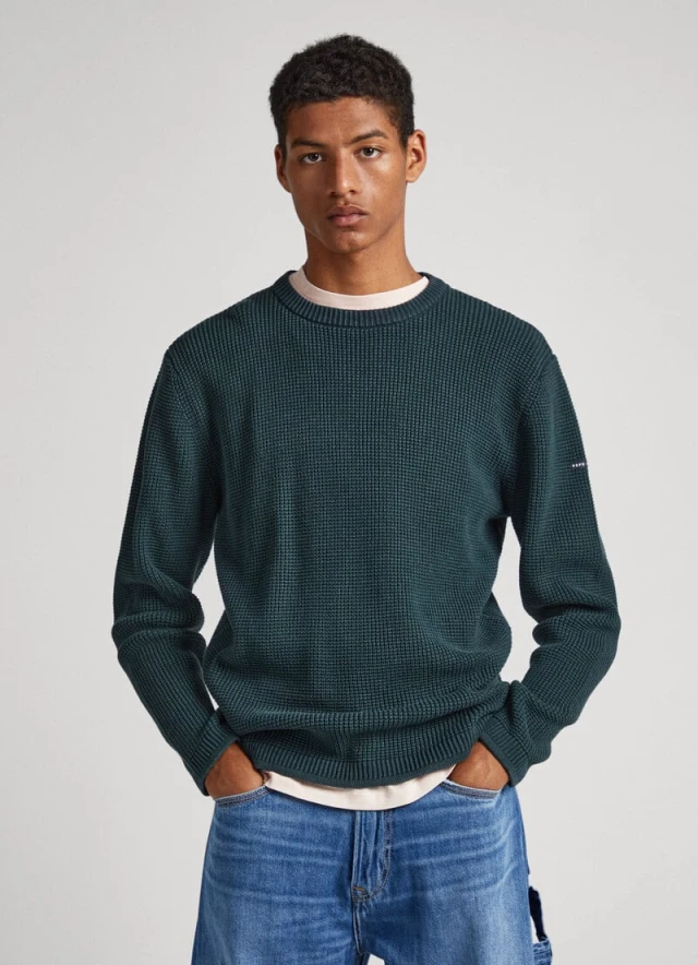 Pepe Jeans Dean Crew Neck Ανδρικά Πλεκτό Πράσινο