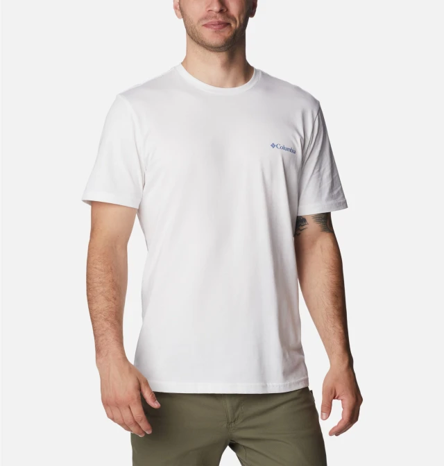 Columbia Rapid Ridge™ Back Graphic Tee II Ανδρική Μπλούζα Λευκή